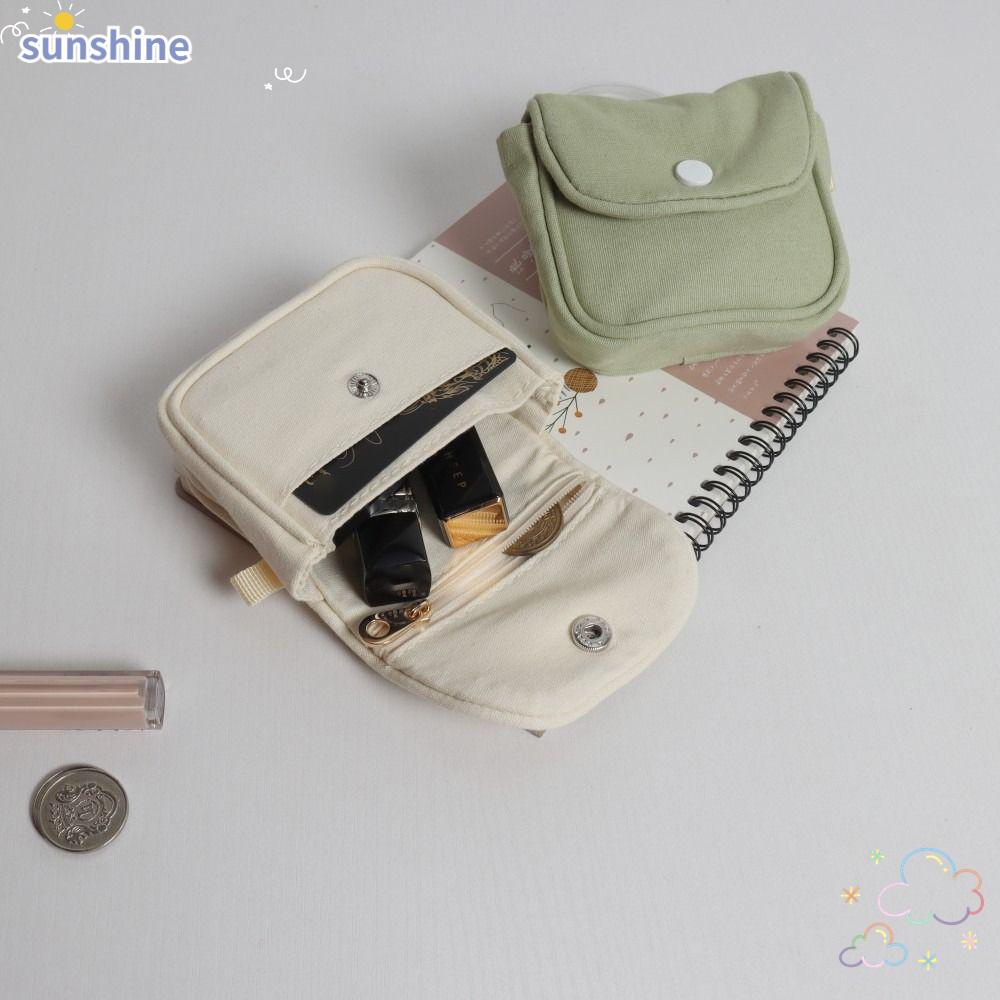 SSUNSHINE Headphone Bag, Portable Cotton Coin Purse, Lightweight Solid ...