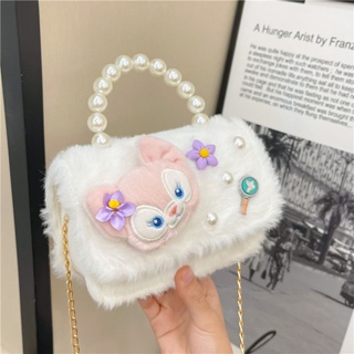 Cute Girls Kids Mini Crossbody Fluffy Bag Imitation Fur Bags Purse Bowknot