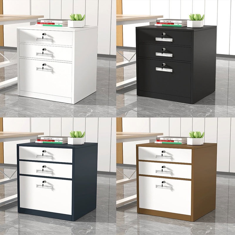 File Cabinet Steel Low Cabinet Office Desk Iron Storage Cabinet File ...