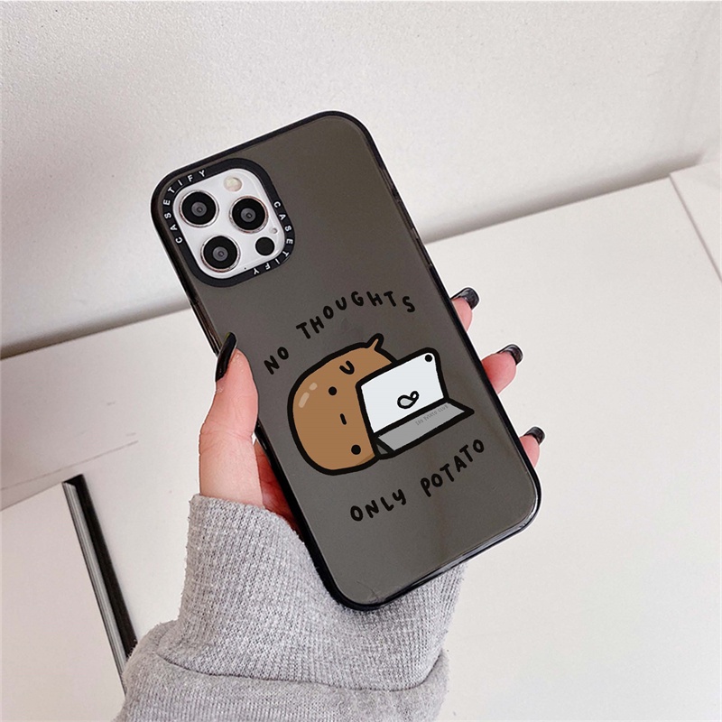 CASECASE X no thoughts by sad potato club Soft iPhone Case For iPhone 15 14  13 12 11 Pro Max IX XS MAX XR 6 6s 7 8 Plus Case Shockproof Bumper Cover |  Shopee Singapore
