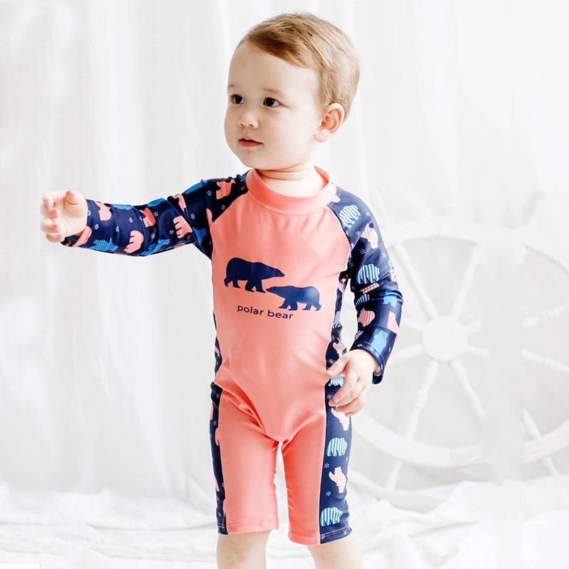 luci S195 17Yrs Kids Baby Swimwear Boy Onepieces Jumpsuit Swimsuit