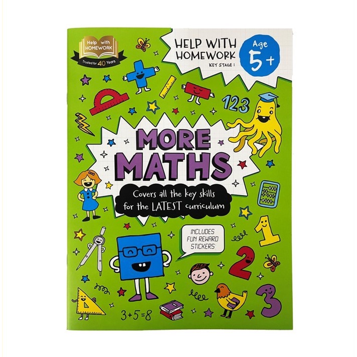 Learn More Maths Educational Book for Kids (Age 5+) with Fun Reward ...