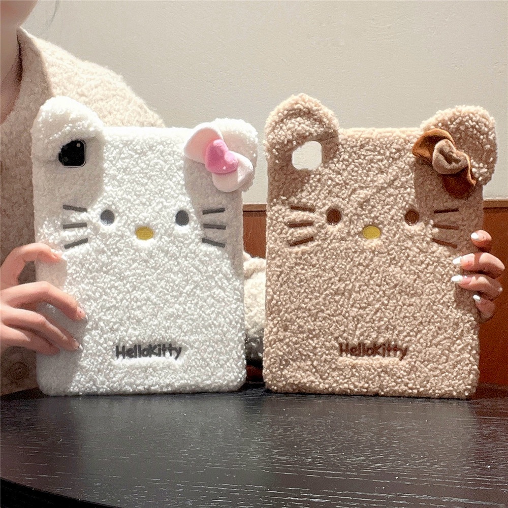 Sanrio Hello Kitty Pencil Holder Slot Soft Fluffy Plush Siliocne