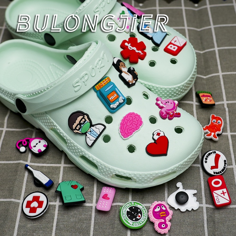 Hot Crocs Jibbitz Pins PVC Cute Doctor for Crocs Slipper Shoes Charm Button Shopee Singapore