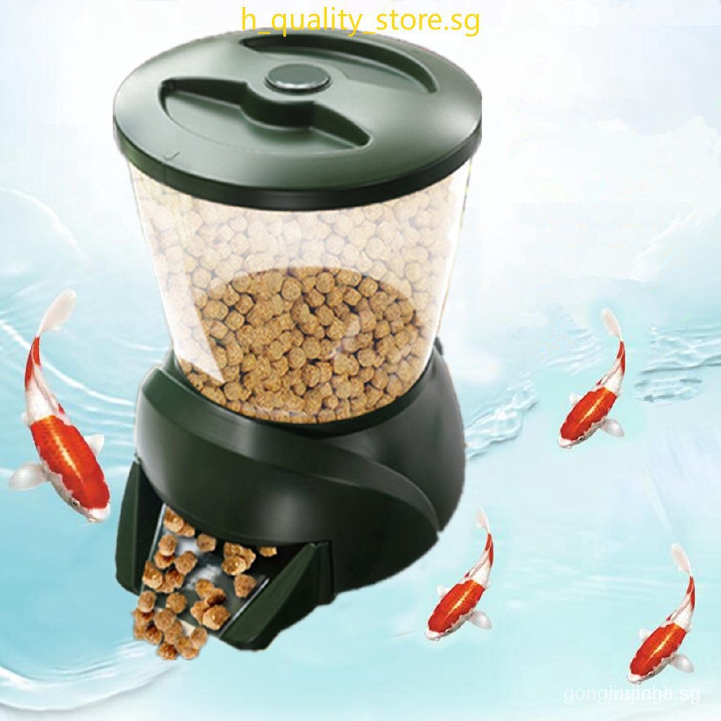 Koi pond auto outlet feeder