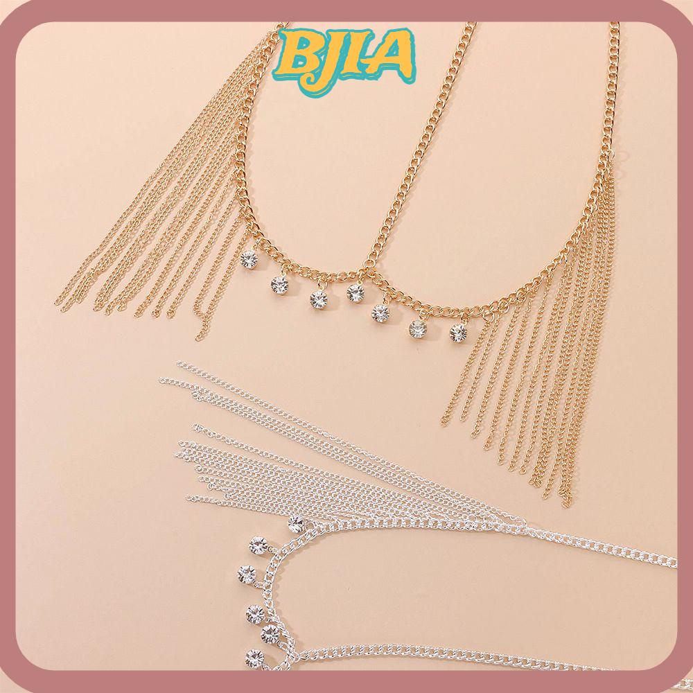 BJA Tassel Head Chain Jewelry Accessories Woman Alloy Shopee Singapore