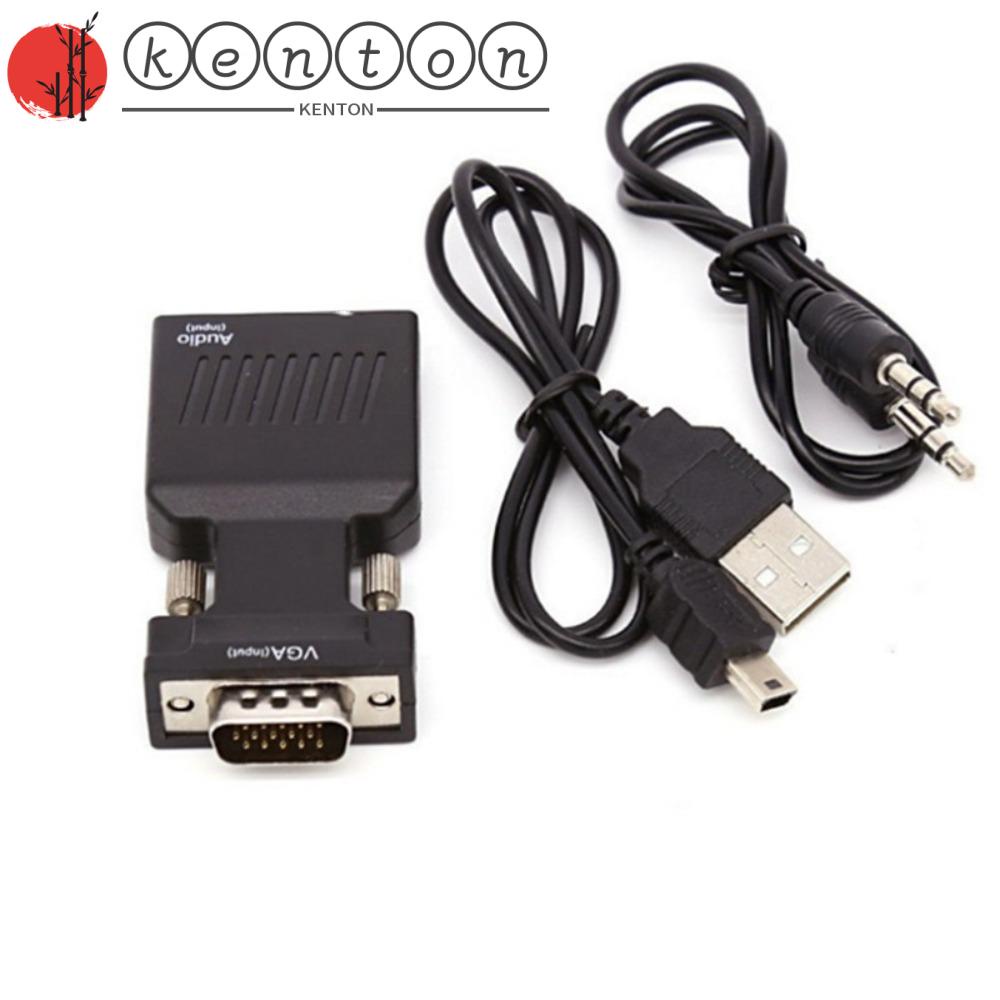 KENTON VGA To HDMI Converter Adapter, Connection Cable VGA To HDMI VGA