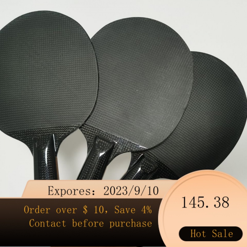 Full Carbon Fiber Ping Pong Paddle Blade Handmade Custom Shakehand Grip