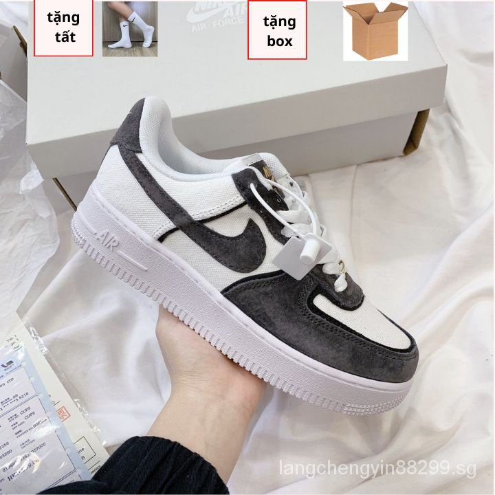 Grey canvas discount air force 1