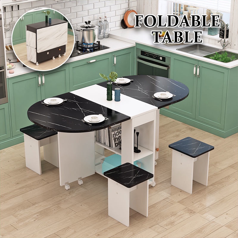 PINAF Foldable Table Dining Table Multi functional Small Household