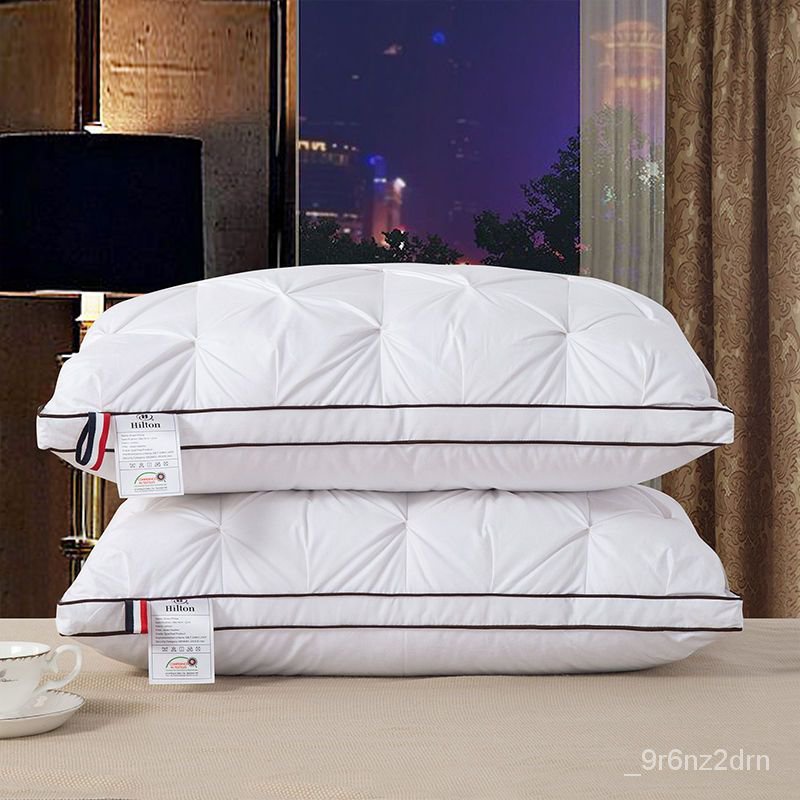 QHCQ superior productsAllCotton down Pillow Hilton White Goose down
