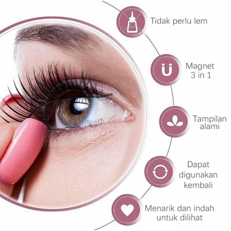 1PASANG Bulu Mata Palsu Natural Model 747 101 G11 Aksesoris Make Up Bulumata Cantik Eyelash A065 - Gambar 2