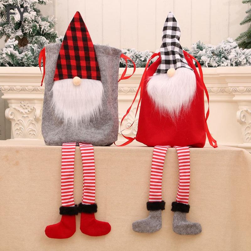 FY Santa Claus Christmas Tree Gift Bag Merry Christmas Candy Gift Bag