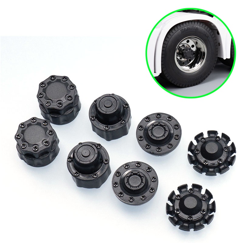 Plastic Wheel Hub Axle Head Cover Car Parts for 1/14 Tamiya RC Truck