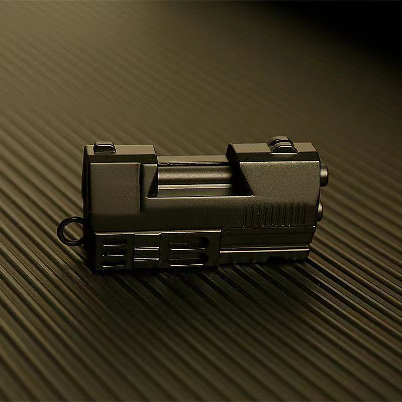 Gunmetal EDC Straight Push Card Fidget Toy Creative High-Tech