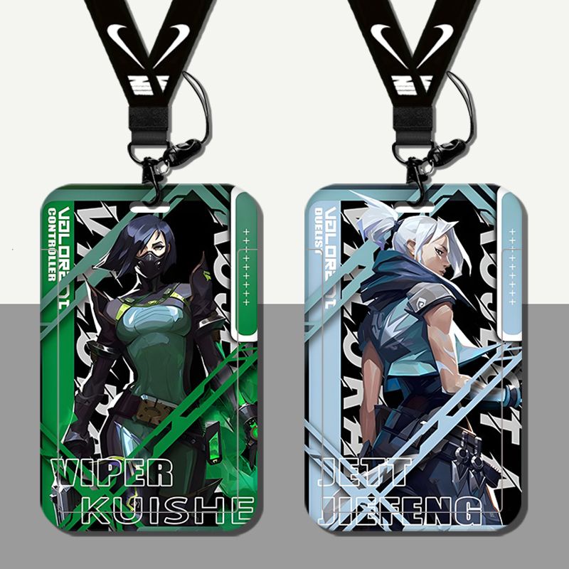 VALORANT Jett DIY Student School Campus ID Card Hard Cover Employee ID
