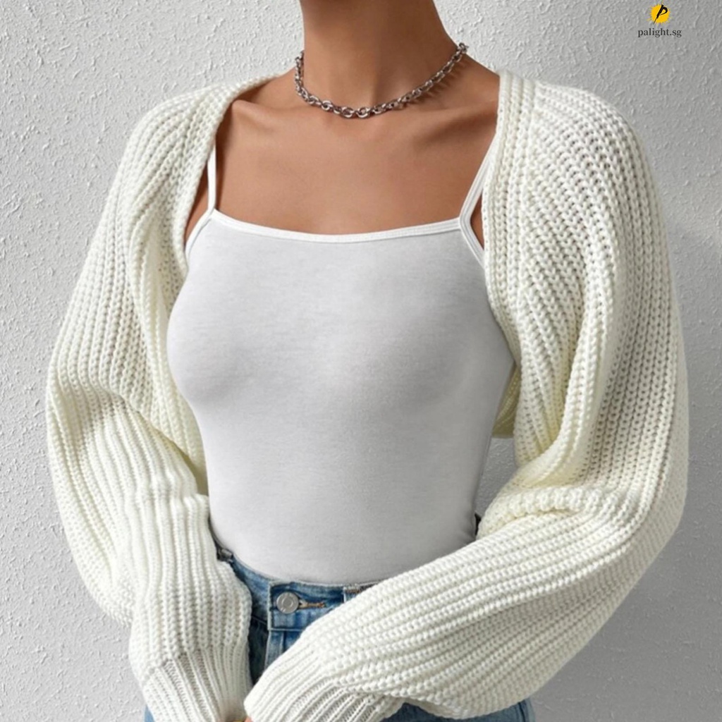 White cropped cardigan sales short sleeve