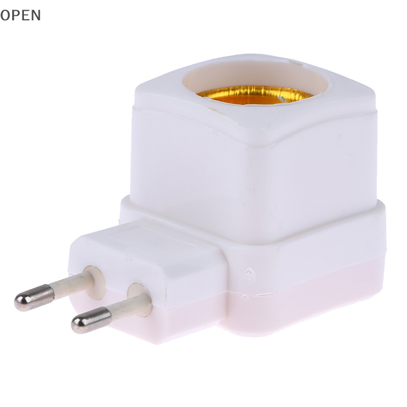 OP 1Pc E27 Socket Lamp Bulb Adapter White LED Light Lamp Bulbs Socket ...