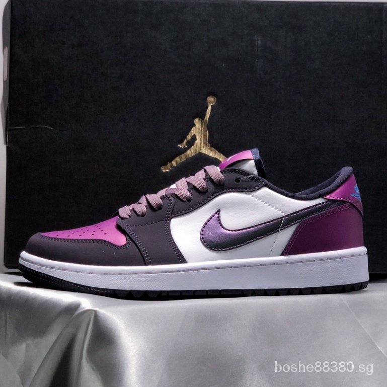 Nike air jordan hot sale 1 purple black