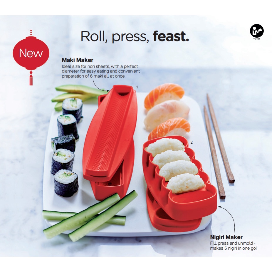 Tupperware Sushi Maker Set (1set) | Shopee Singapore