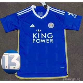 Leicester City No9 Vardy Home Long Sleeves Jersey