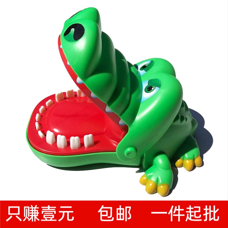 24 Hours Delivery Large Crocodile Finger Biting Toy Shark Tooth ...