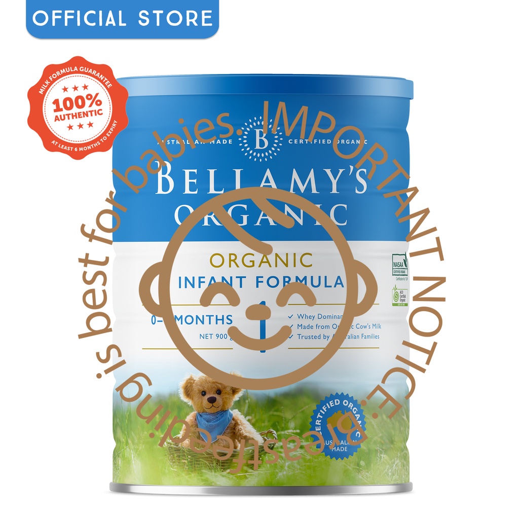 Bellamy's（ベラミーズ）オーガニック粉ミルク 大缶 900g 混合12