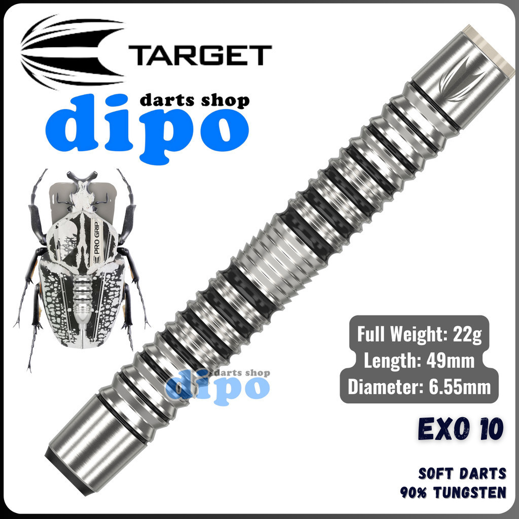 TARGET EXO 10 (90% Tungsten) - TARGET Soft Darts | Shopee Singapore