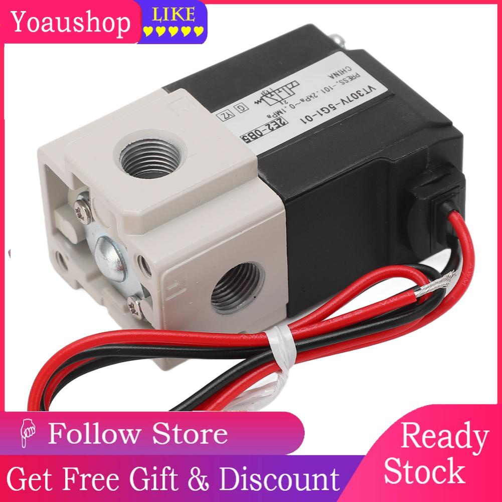 Electric Vacuum Solenoid Valve Pneumatic 2 Position 3 Way SMC DC24V G1/8 Shopee Singapore