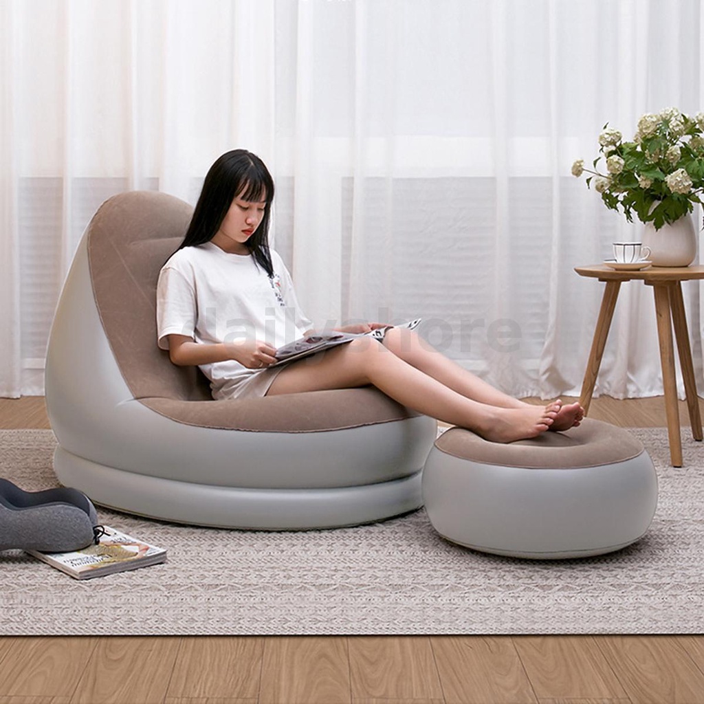 Sofa Chairs PVC Lounger Seat Bean Bag Sofas Pouf Puff Couch Tatami Living  Room