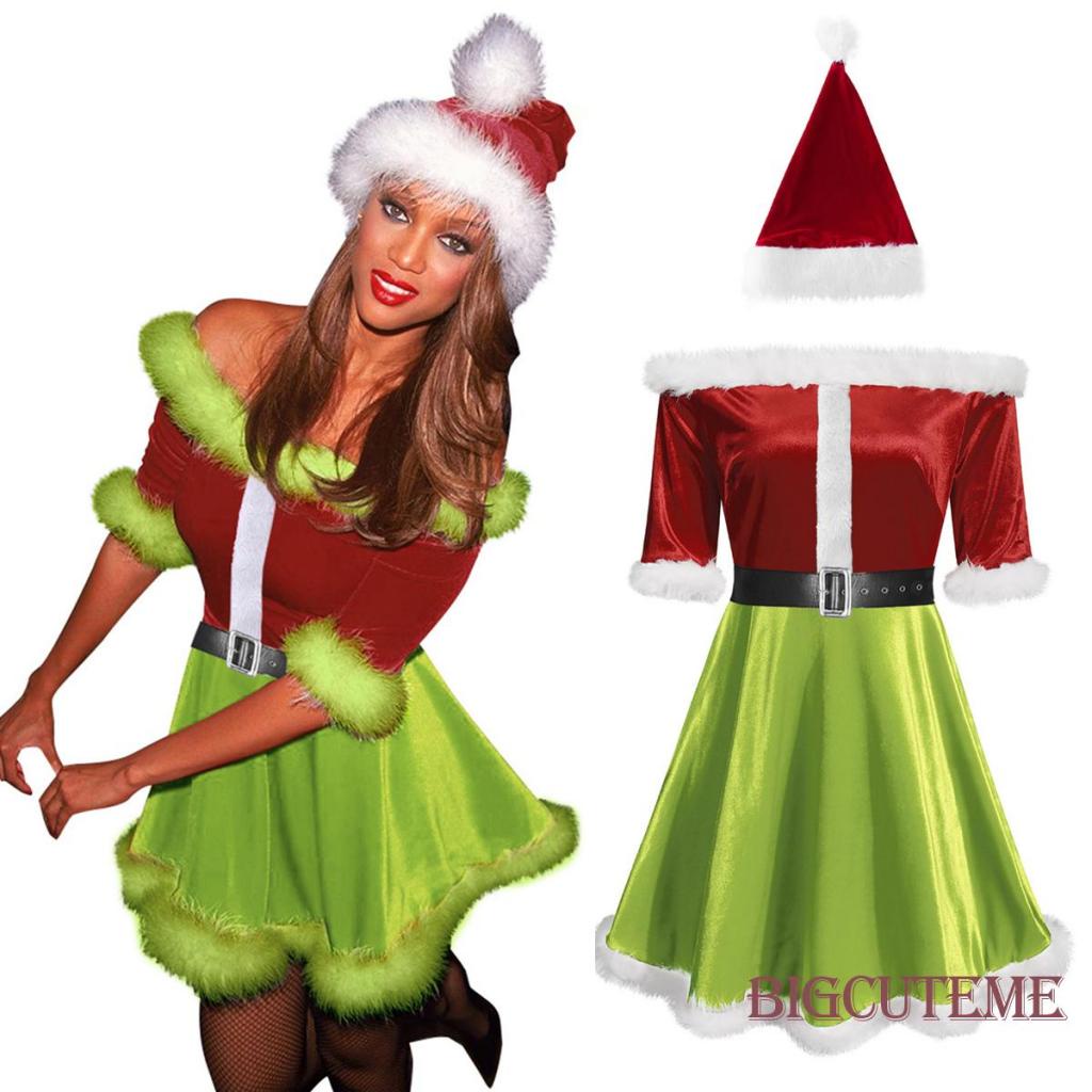 Christmas santa sale dress womens