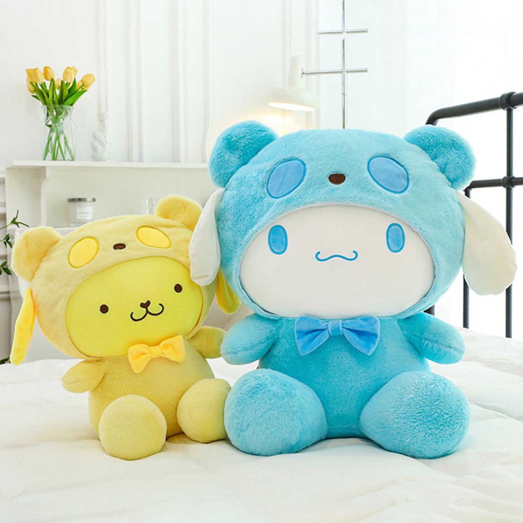 Kawaii Sanrio Plush Toys Realistic Stuffed Doll Lovely Pom Pom Purin ...