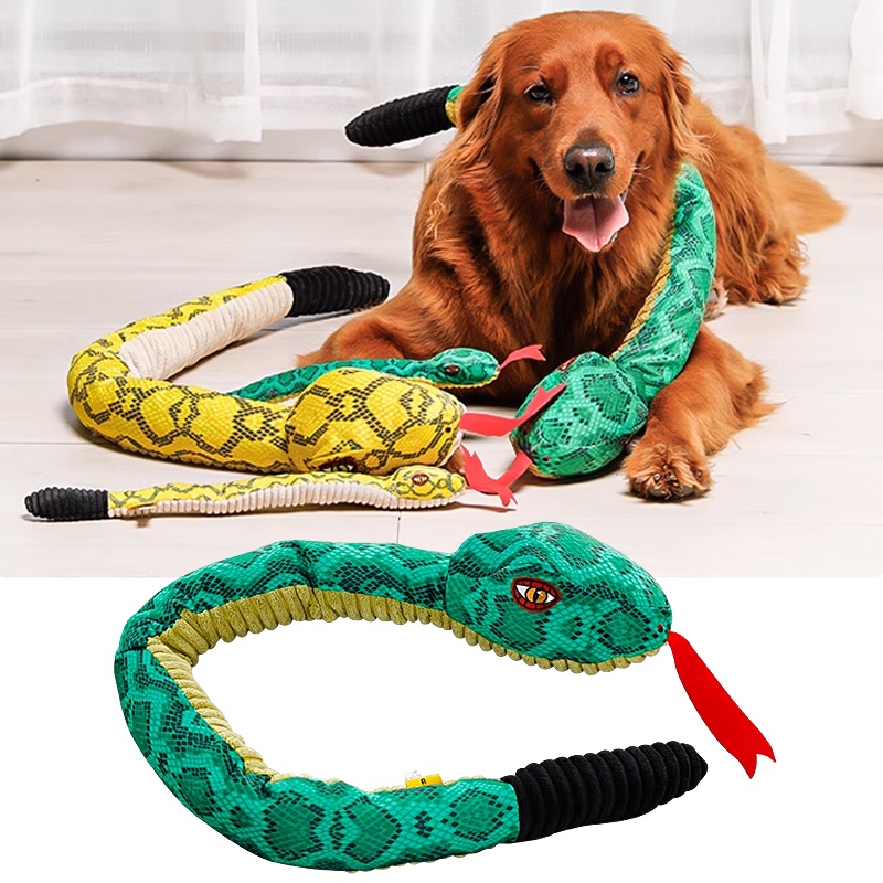 Giant snake 2024 dog toy