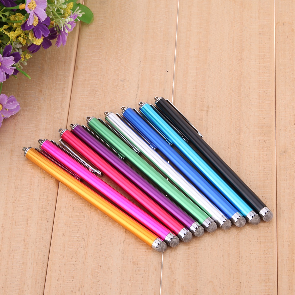 Metal Mesh Micro-Fiber Tip Touch Screen Stylus Pen For i-Phone PC ...