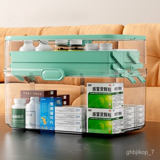 Three-layer Folding Medicine Box, Household Large-capacity Multi-layer  Medicine Box, Medical Storage Medicine Box. 