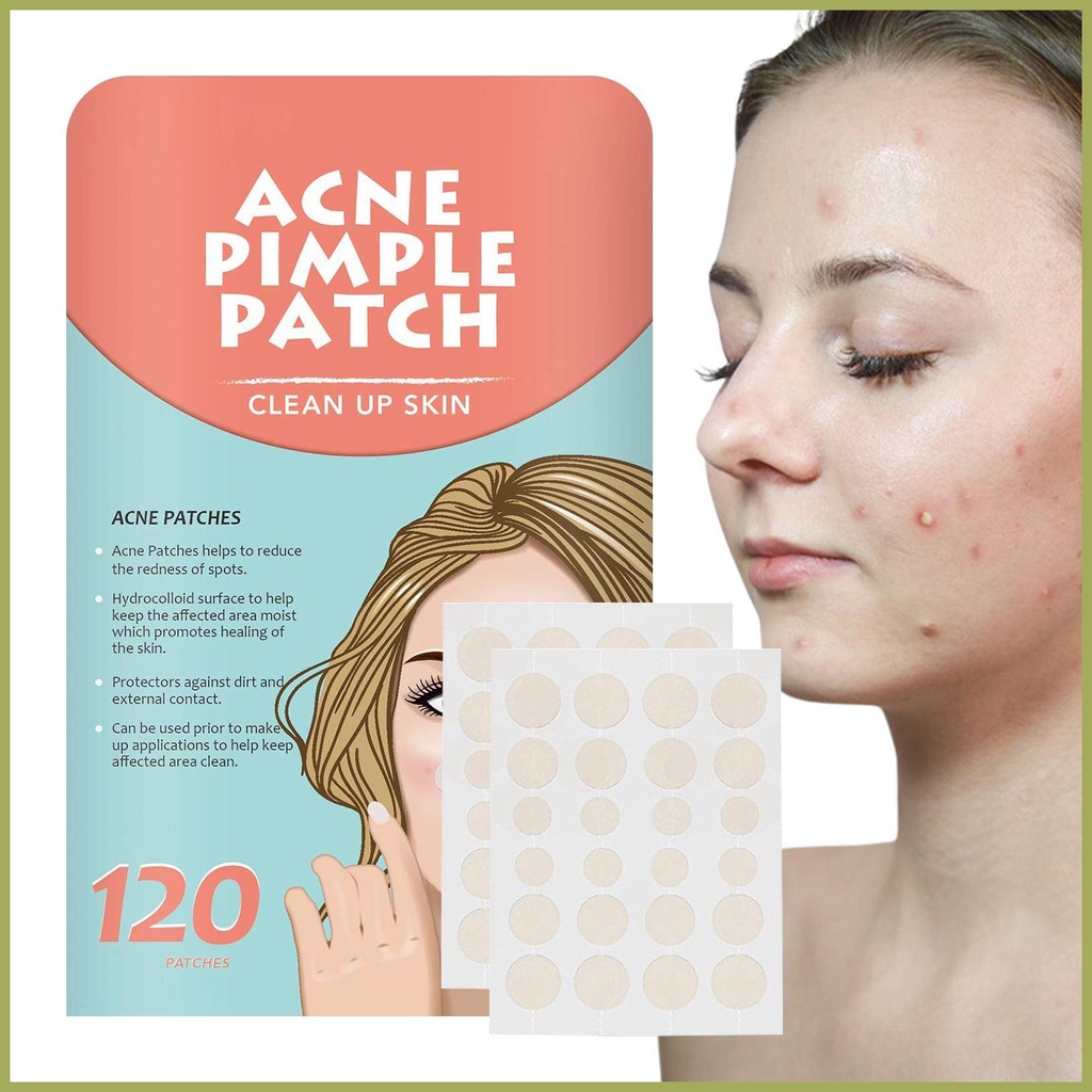Acnes Patches Blemish Patches Ultra Thin 120pcs Hydrocolloid Acnes Dots