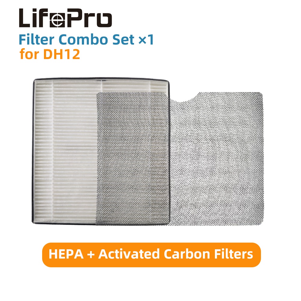 LifePro DH12 Filter Combo Set/ HEPA + Activated Carbon Filters | Shopee ...