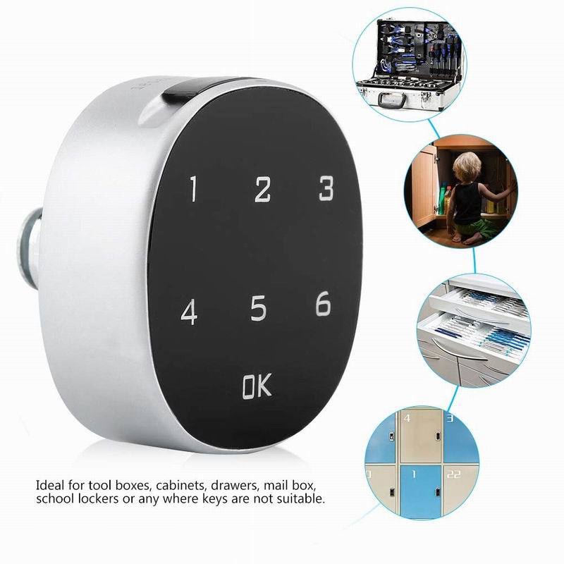 6 Digital / Finger Print Smart Keyless Digital Password Lock Touch ...