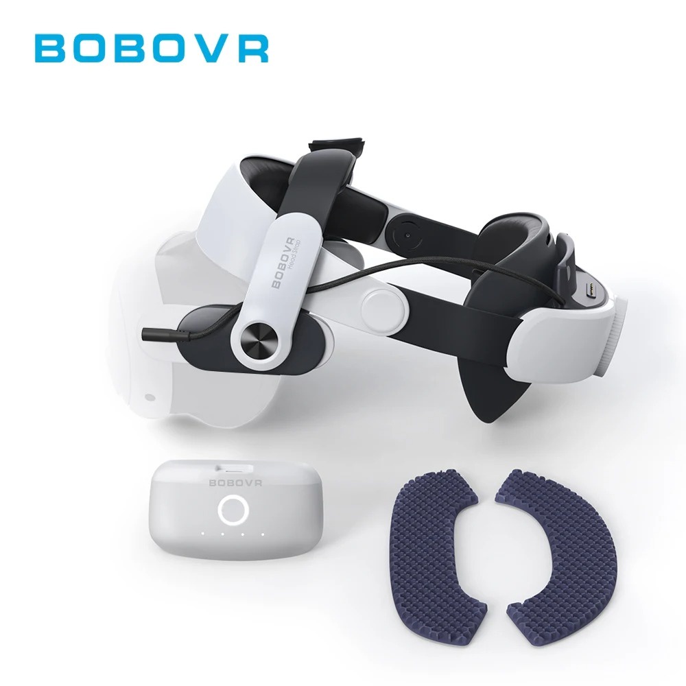 BOBOVR M3 Mini Head Strap VR Accessories Compatible with Meta Quest  3,Comfortable Elite Strap for Enhanced Support and Lightweight Design,  Zero-Touch