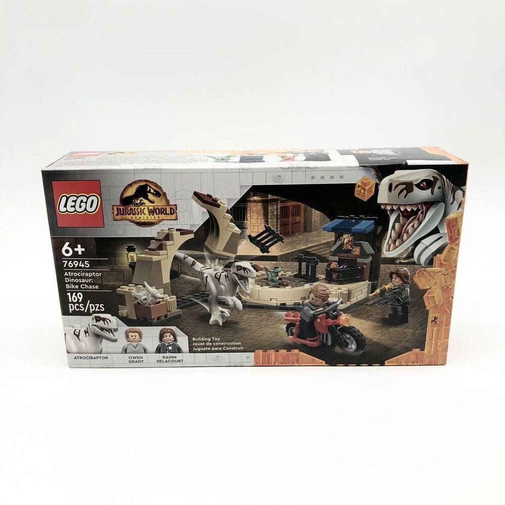 Lego Jurassic World Atrociraptor Dinosaur Bike Chase 76945 Shopee Singapore 2223