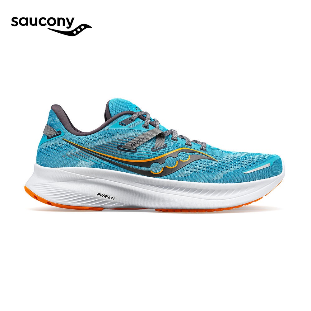 Saucony Men Guide 16 Wide Running Shoes Agave Marigold