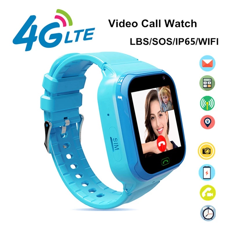 Kids Smart Watch 4G Video Call SOS LBS WIFI Location Waterproof Sports Camera Phone Watch Smartwatch for Kids Boys Girls Shopee Singapore