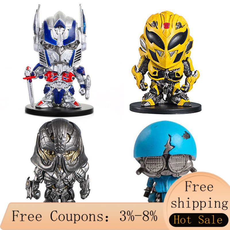 ZZChildren Transformers5 QVersion Optimus Prime Bumblebee Figurine ...