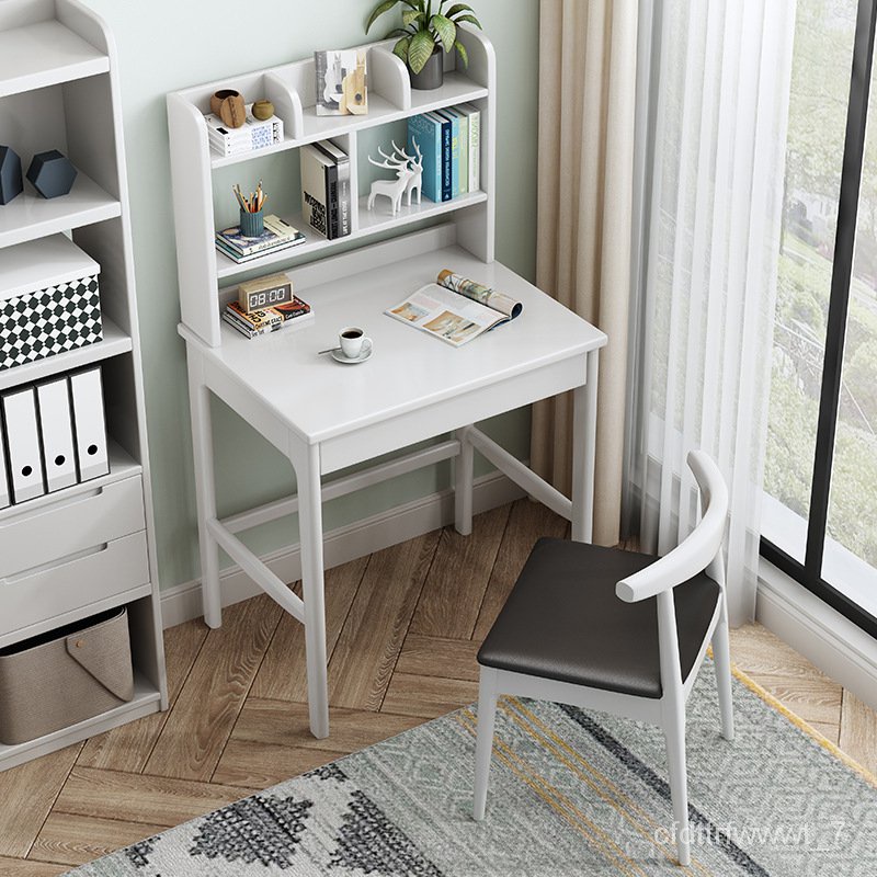 HYD Wholesale Solid Wood Desk Bookshelf Combination Home Small