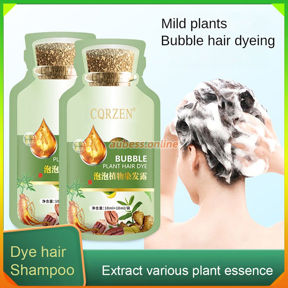 Plant Extract Hair Coloring Cream Hair Dye Bagged Bubble Dye Plant ...