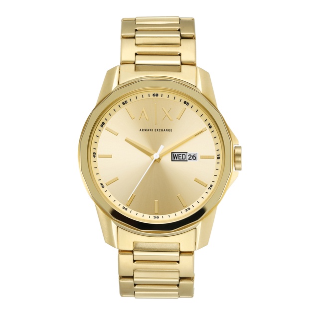 Gold watch armani on sale exchange