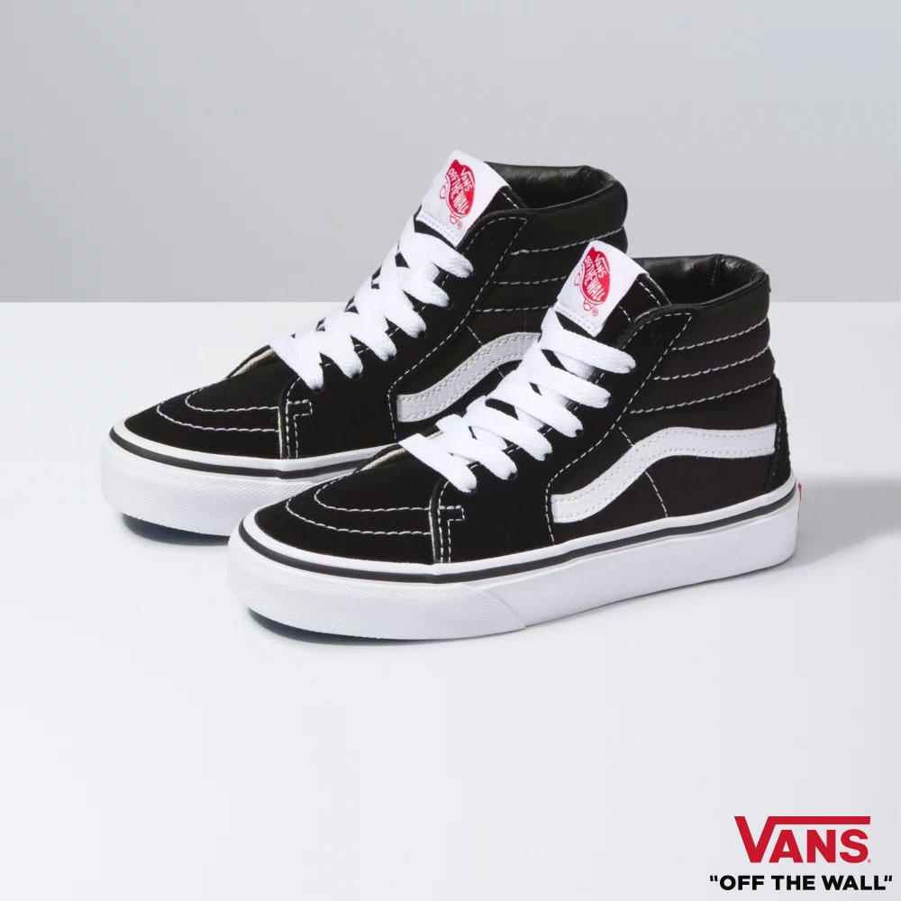 Kids black high top vans hotsell