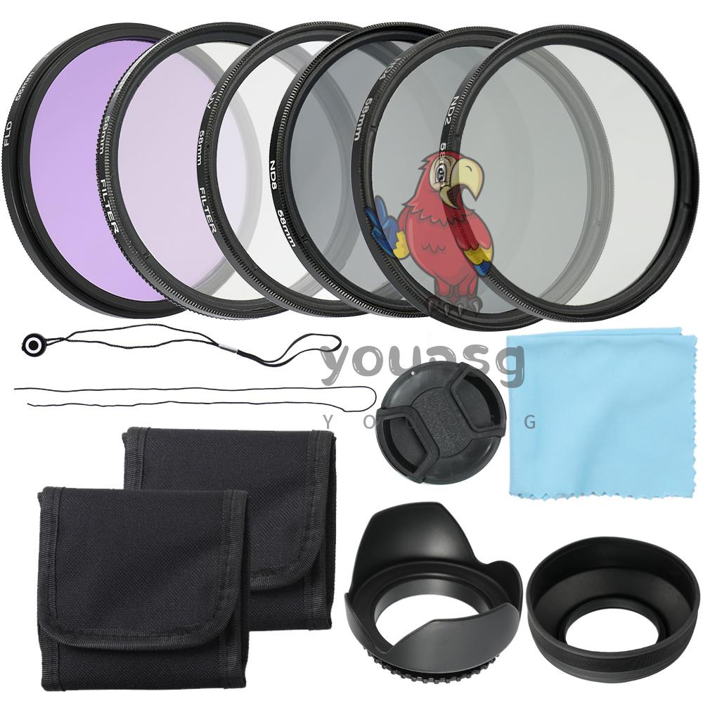 Professional Camera UV CPL FLD Lens Filters Kit and Altura Photo ND