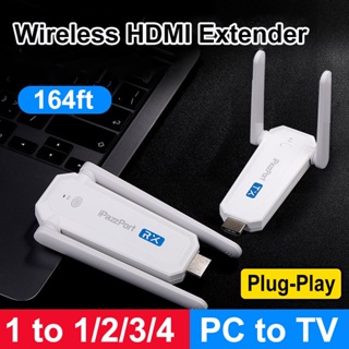 Wireless HDMI Extender Video Transmitter Receiver TV Stick Screen Share  Display Adapter for PS4 DVD PC To Monitor Projector 50m