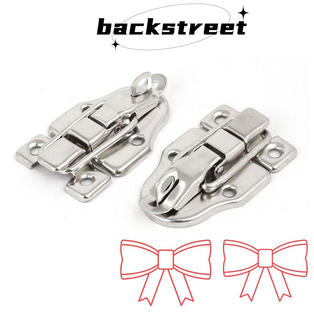 BACKSTREET 2 Pack Toggle Latches, Metal Silver Spring Loaded